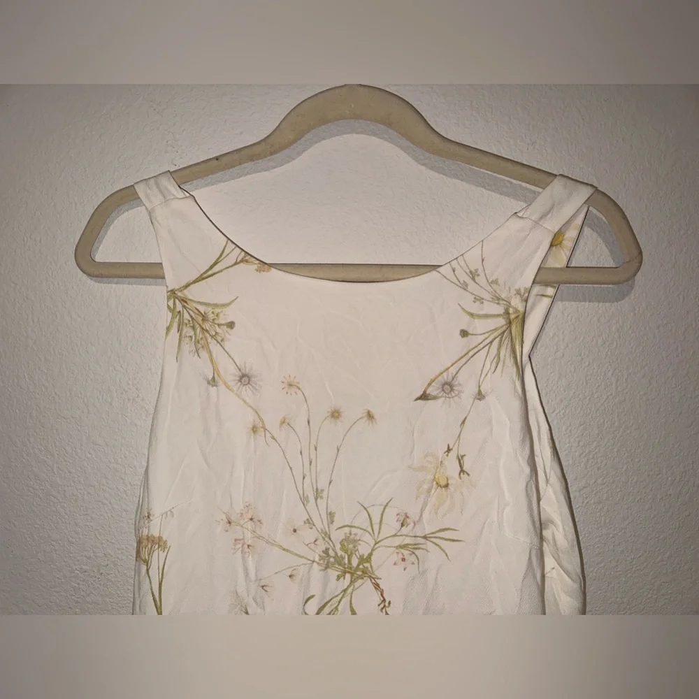 Sancia White Washed Floral Long Dress Size Medium - Picture 5 of 8